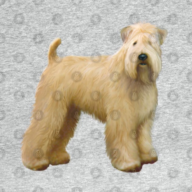 A Soft Coated Wheaten Terrier (standing) - Just the Dog by Dogs Galore and More